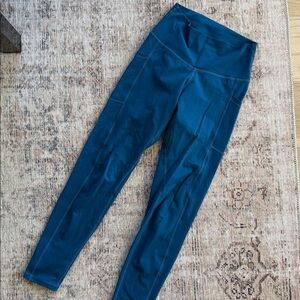 Blue High-Waisted Leggings